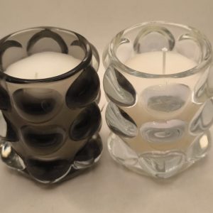 wax caandle glass bubble parfumed