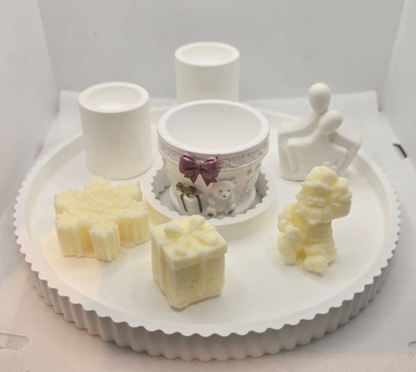 Home set ceramic with candles