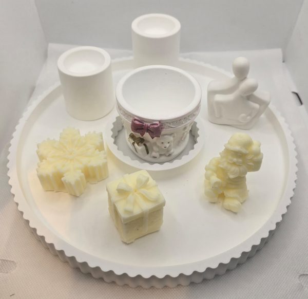 Home set ceramic with candles