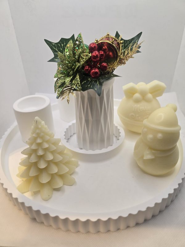 Home set ceramic with candles