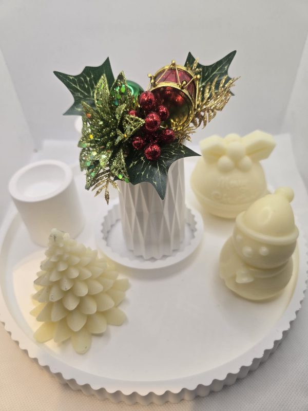 Home set ceramic with candles