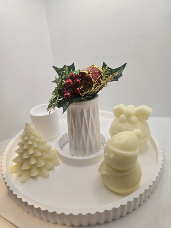 Home set ceramic with candles