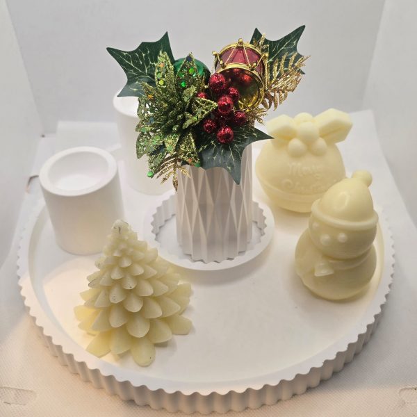 Home set ceramic with candles