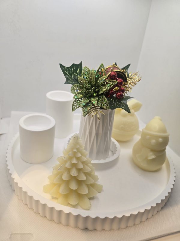 Home set ceramic with candles