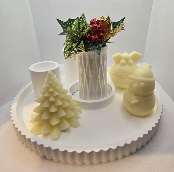 Home set ceramic with candles